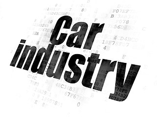 Image showing Industry concept: Car Industry on Digital background