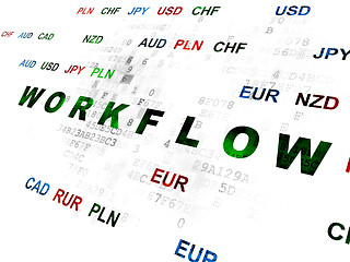 Image showing Business concept: Workflow on Digital background