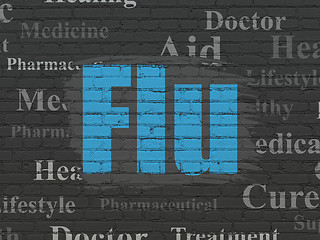 Image showing Medicine concept: Flu on wall background