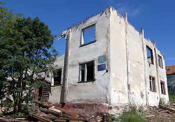 Image showing old destroyed house in Russia