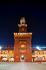 Image showing Castello Sforzesco exterior in Milan