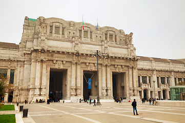 Image showing Milan central train station building