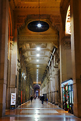 Image showing Galleria Vittorio Emanuele II shopping mall interior