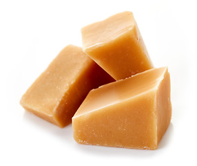 Image showing pieces of caramel candy