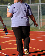 Image showing walking the track