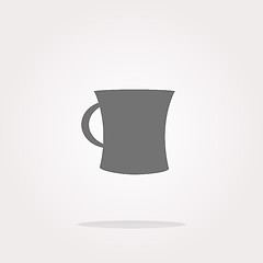 Image showing Coffee mug - Vector icon isolated