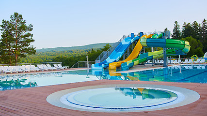 Image showing swimming pool in beautiful park