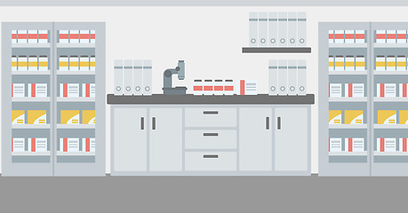 Image showing Background of laboratory interior.