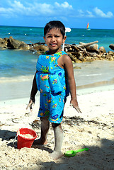 Image showing Fun at Beach