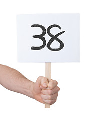 Image showing Sign with a number, 38