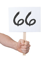 Image showing Sign with a number, 66