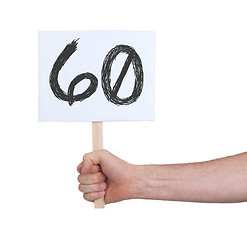 Image showing Sign with a number, 60