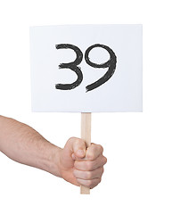 Image showing Sign with a number, 39