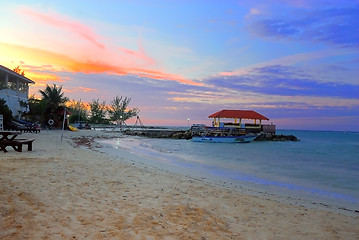 Image showing Jamaican sunset