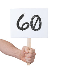 Image showing Sign with a number, 60