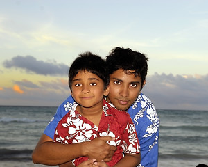 Image showing Dad and Son