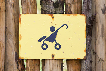 Image showing Baby stroller sign