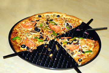 Image showing Veggie Pizza
