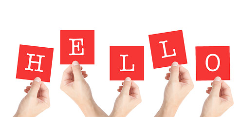 Image showing Hello