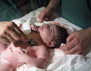 Image showing Newborn - Medical examination