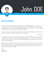 Image showing Modern cover letter resume cv template