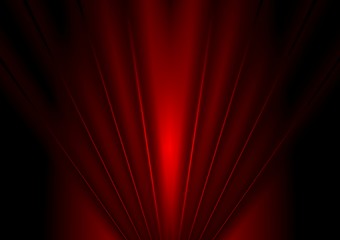 Image showing Dark red glow beams abstract background