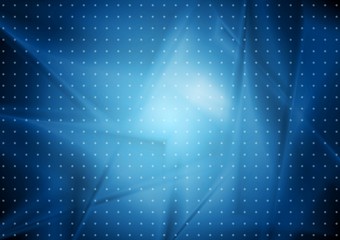 Image showing Blue abstract wavy dotted background
