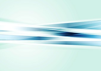 Image showing Abstract tech background with blue stripes