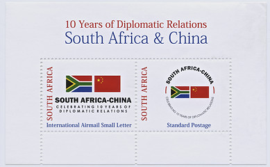 Image showing South Africa and China Stamps