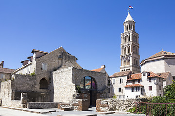 Image showing Cathedral of Saint Domnius and Diocletian Palace in Split Croati