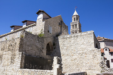 Image showing Cathedral of Saint Domnius and Diocletian Palace in Split Croati