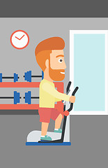 Image showing Man making exercises.