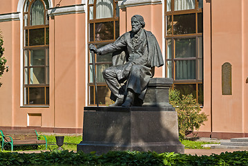 Image showing Monument to the writer Turgenev.