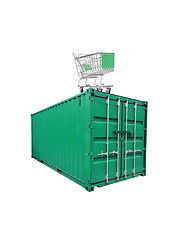 Image showing Shipping container