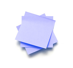 Image showing Purple notes
