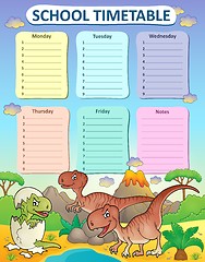 Image showing Weekly school timetable thematics 3