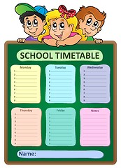 Image showing Weekly school timetable theme 5