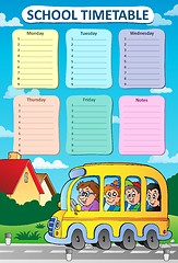 Image showing Weekly school timetable theme 8