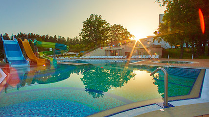 Image showing swimming pool in beautiful park