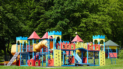 Image showing Playground equipment in the park