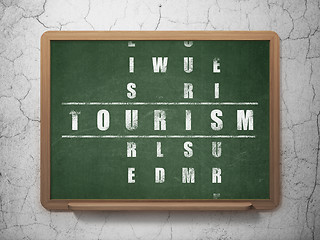 Image showing Travel concept: Tourism in Crossword Puzzle