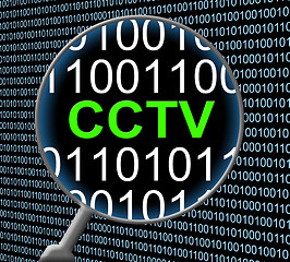 Image showing Cctv Security Shows Camera Surveillance And Computers