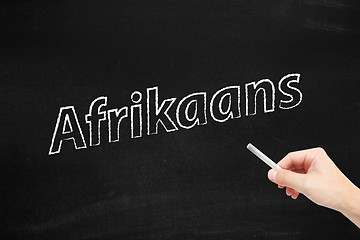 Image showing Afrikaans language