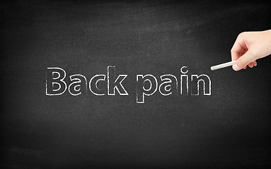 Image showing Back pain