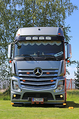 Image showing Silver Mercedes-Benz Actros Truck