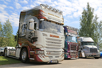 Image showing Super Scania Trucks of Martin Pakos in a Show