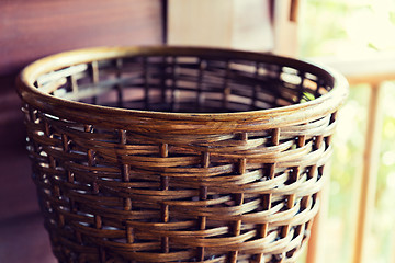 Image showing close up of wicker basket