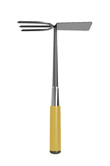 Image showing Gardening hoe on white