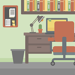 Image showing Background of office workplace.