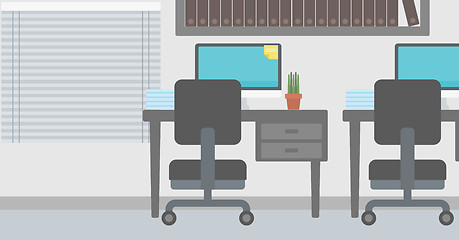 Image showing Background of office workplace.